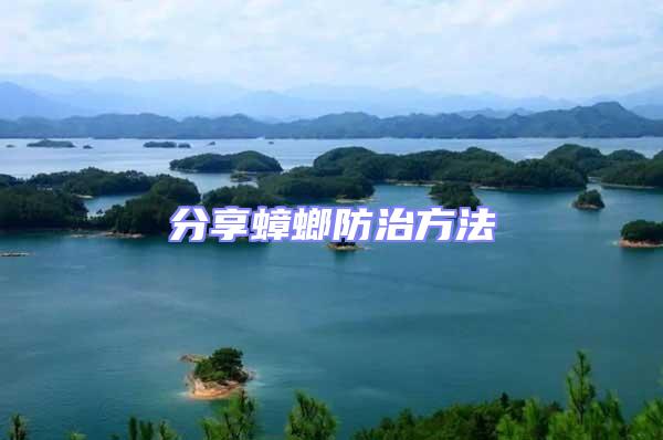 分享蟑螂防治方法