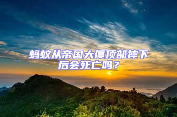 螞蟻從帝國大廈頂部摔下后會死亡嗎？