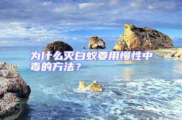 為什么滅白蟻要用慢性中毒的方法？