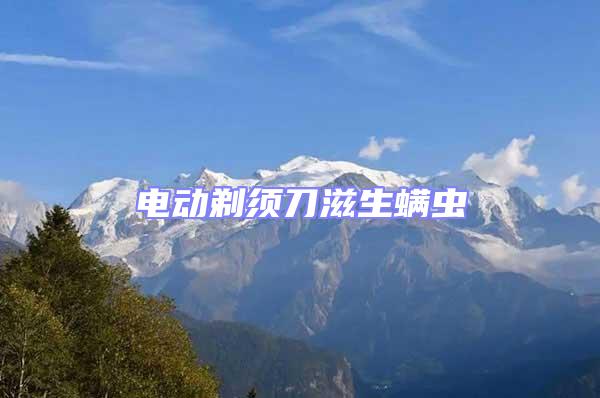 電動剃須刀滋生螨蟲