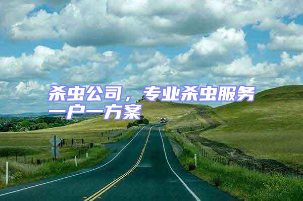 殺蟲公司，專業(yè)殺蟲服務(wù)一戶一方案