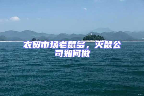 農(nóng)貿(mào)市場(chǎng)老鼠多,滅鼠公司如何做