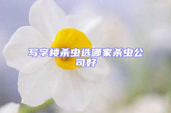 寫(xiě)字樓殺蟲(chóng)選哪家殺蟲(chóng)公司好