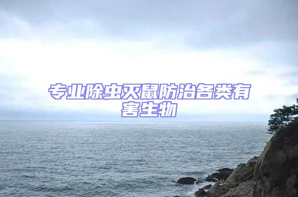 專業除蟲滅鼠防治各類有害生物