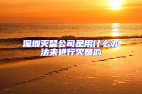 深圳滅鼠公司是用什么辦法來進(jìn)行滅鼠的