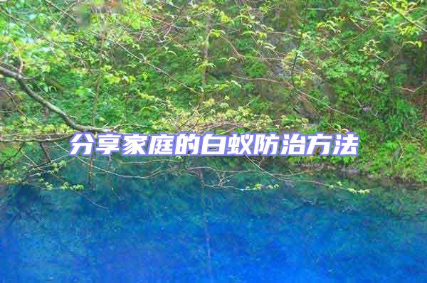 分享家庭的白蟻防治方法