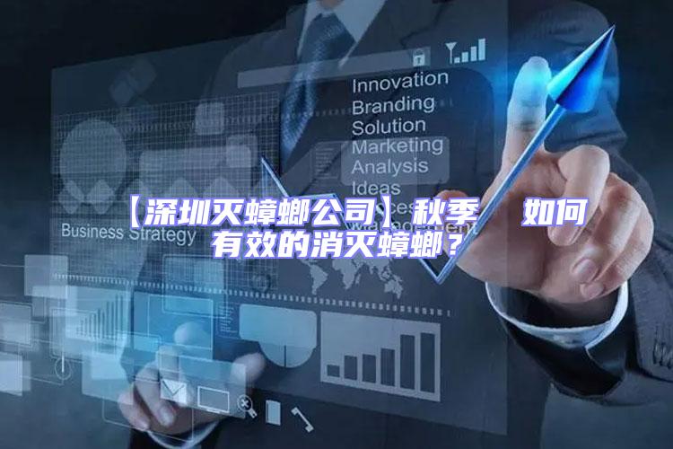 【深圳滅蟑螂公司】秋季  如何有效的消滅蟑螂？