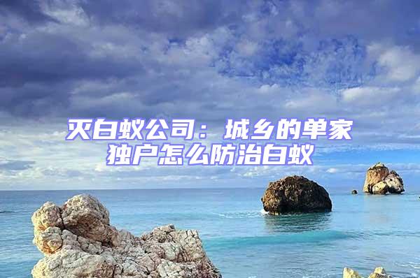 滅白蟻公司:城鄉(xiāng)的單家獨(dú)戶怎么防治白蟻