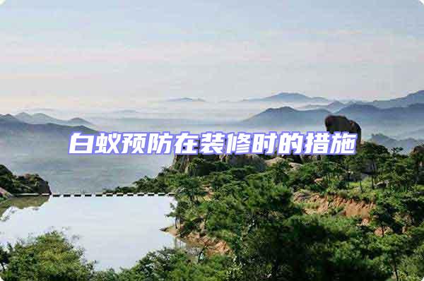 白蟻預(yù)防在裝修時(shí)的措施