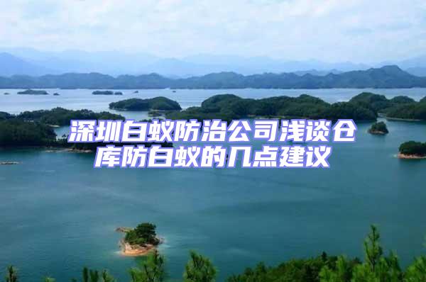 深圳白蟻防治公司淺談倉庫防白蟻的幾點建議