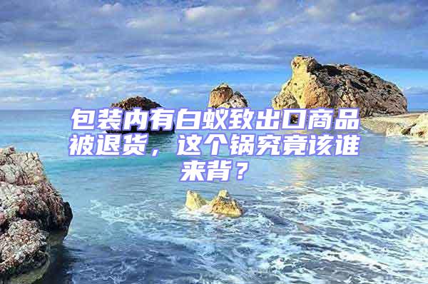包裝內有白蟻致出口商品被退貨，這個鍋究竟該誰來背？