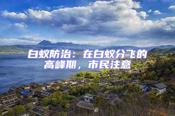 白蟻防治：在白蟻分飛的高峰期，市民注意