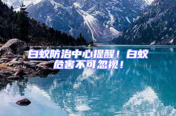 白蟻防治中心提醒！白蟻危害不可忽視！