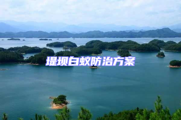 堤壩白蟻防治方案