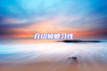 介紹蟑螂習(xí)性