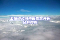 殺蟑螂公司告訴你冬天也會有蟑螂