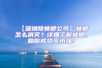 【深圳除蟑螂公司】蟑螂怎么消滅？詳細(xì)了解蟑螂，助你成功滅小強(qiáng)！
