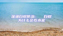深圳白蟻防治：  白蟻為什么會吃水泥