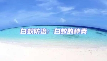 白蟻防治：白蟻的種類