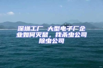 深圳工廠 大型電子廠企業如何滅鼠，找殺蟲公司除蟲公司